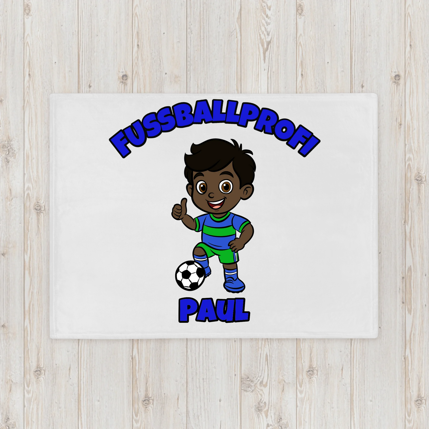 Personalisierte Kuscheldecke Fußballer