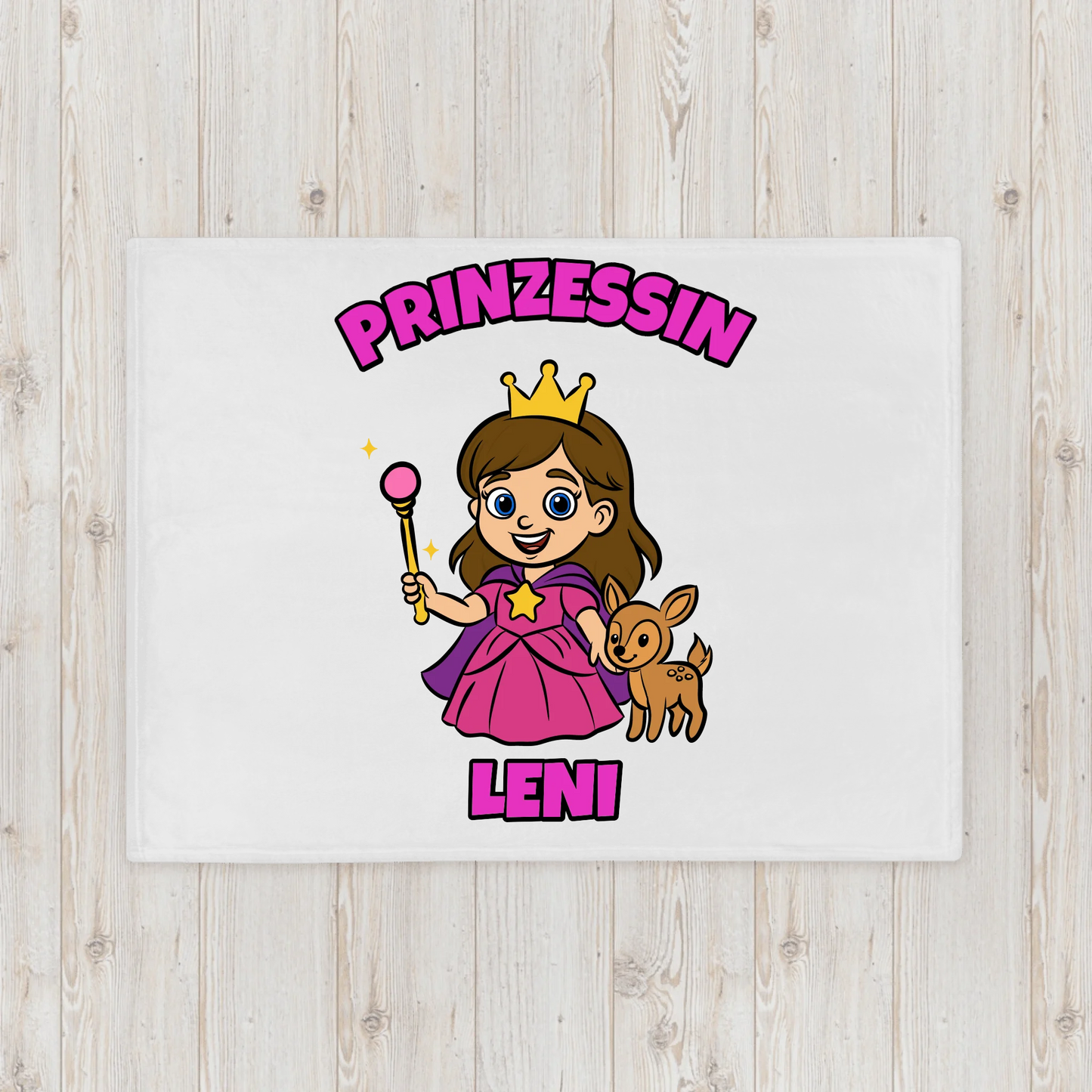 Personalisierte Kuscheldecke Prinzessin