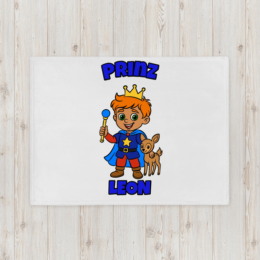 Personalisierte Kuscheldecke Prinz