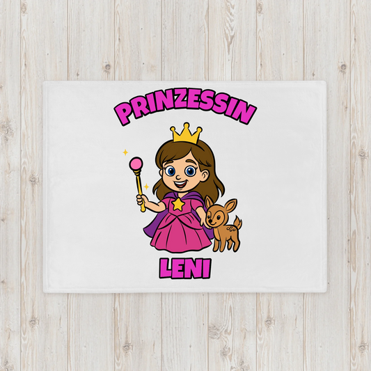 Personalisierte Kuscheldecke Prinzessin